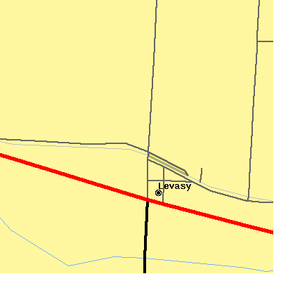 Zip code 64066 close-up map