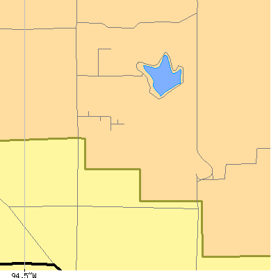 Zip code 64167 close-up map