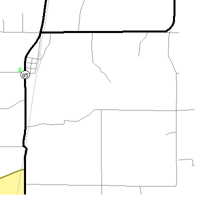 Zip code 72369 close-up map