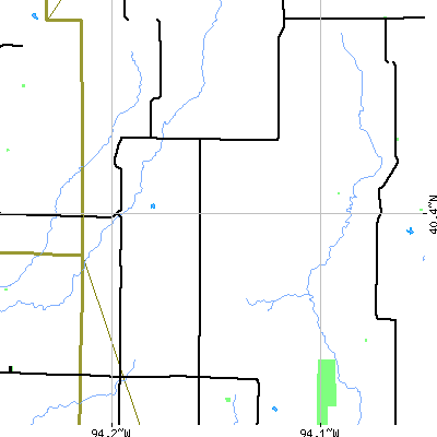 Zip code 64467 close-up map