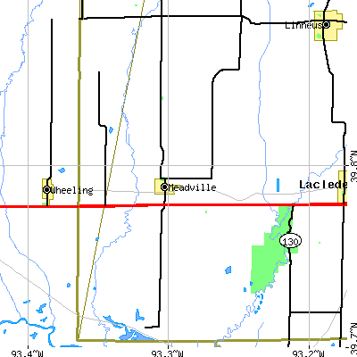 Zip code 64659 close-up map