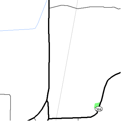 Zip code 72387 close-up map