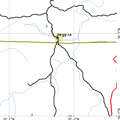 Zip code 65001 close-up map