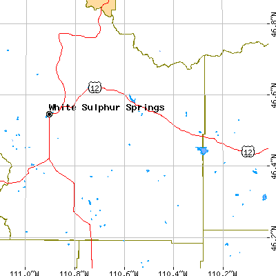 Zip code 59053 close-up map