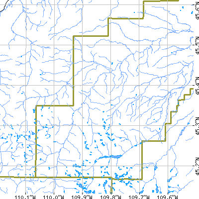 Zip code 59061 close-up map