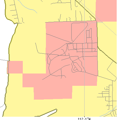 Zip code 59636 close-up map