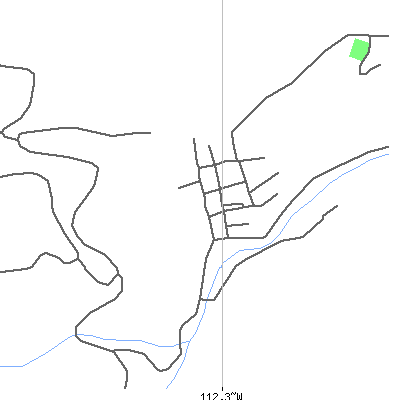 Zip code 59640 close-up map