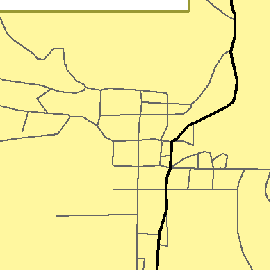 Zip code 72526 close-up map