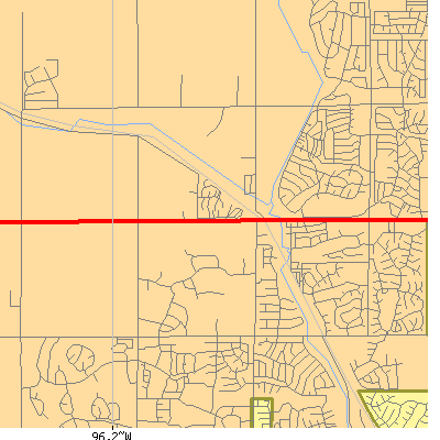 Zip code 68118 close-up map
