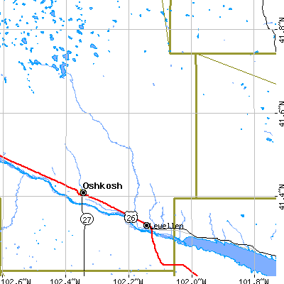 Zip code 69147 close-up map