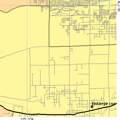 Zip code 89113 close-up map