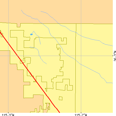 Zip code 89131 close-up map