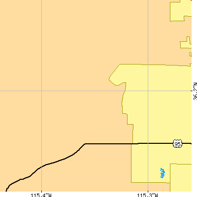 Zip code 89134 close-up map