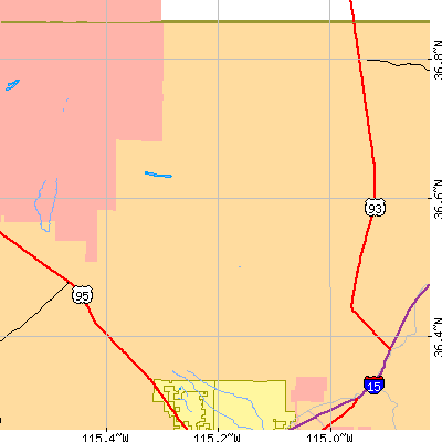 Zip code 89143 close-up map