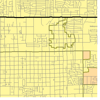 Zip code 89146 close-up map