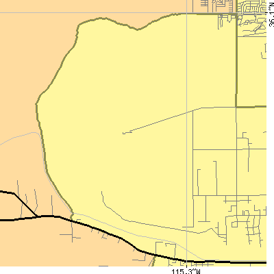 Zip code 89148 close-up map