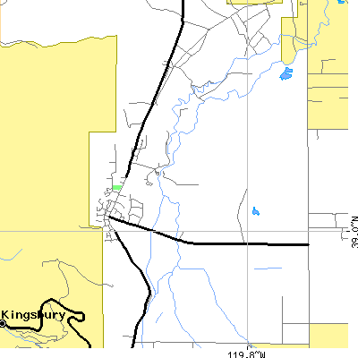 Zip code 89411 close-up map