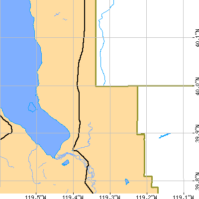 Zip code 89424 close-up map