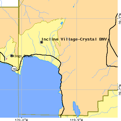 Zip code 89451 close-up map