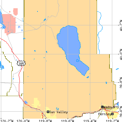 Zip code 89510 close-up map