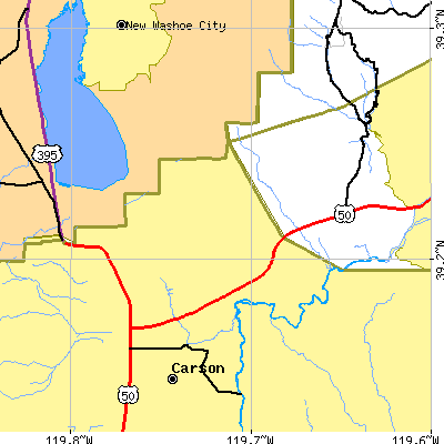 Zip code 89706 close-up map
