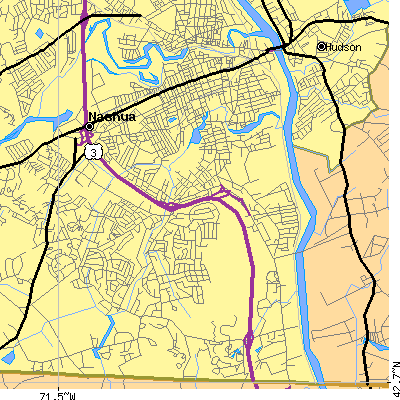 Zip code 03060 close-up map