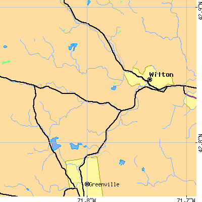 Zip code 03086 close-up map