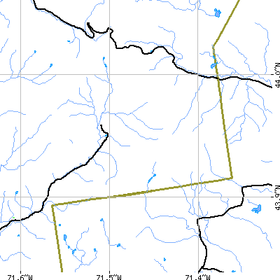 Zip code 03215 close-up map