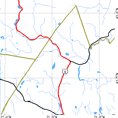 Zip code 03230 close-up map