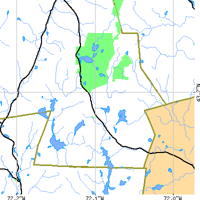 Zip code 03280 close-up map