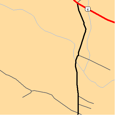 Zip code 03291 close-up map