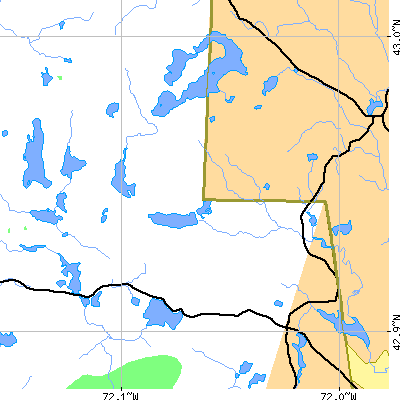 Zip code 03450 close-up map