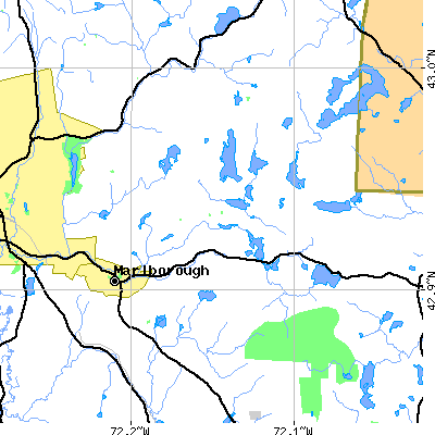 Zip code 03455 close-up map