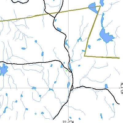 Zip code 03456 close-up map