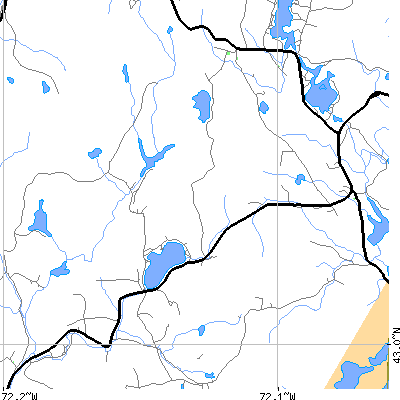 Zip code 03457 close-up map