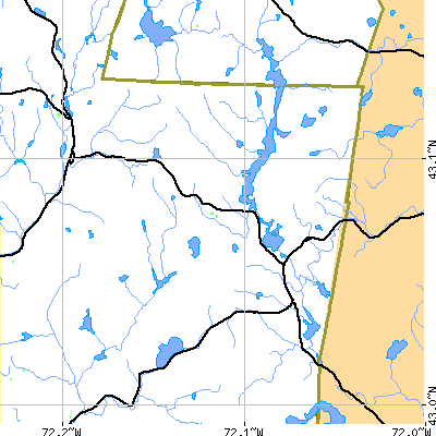 Zip code 03464 close-up map