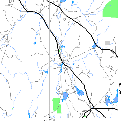 Zip code 03465 close-up map