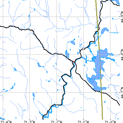 Zip code 03579 close-up map