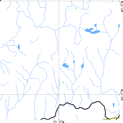 Zip code 03601 close-up map