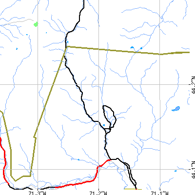 Zip code 03846 close-up map