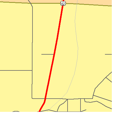 Zip code 72711 close-up map