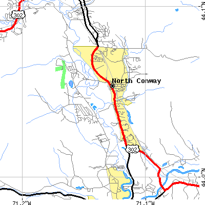 Zip code 03860 close-up map
