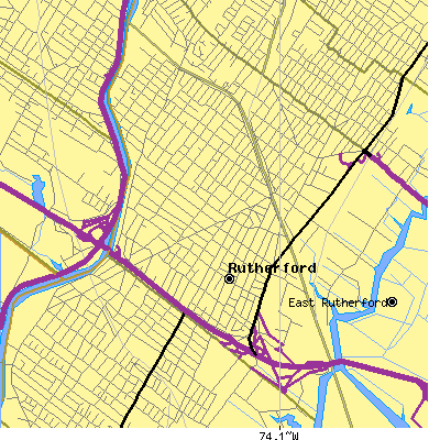 Zip code 07070 close-up map