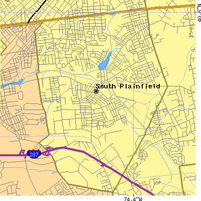 Zip code 07080 close-up map