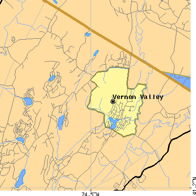 Zip code 07418 close-up map