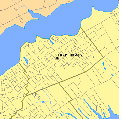 Zip code 07704 close-up map