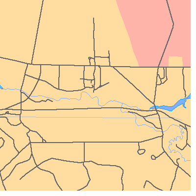 Zip code 08064 close-up map