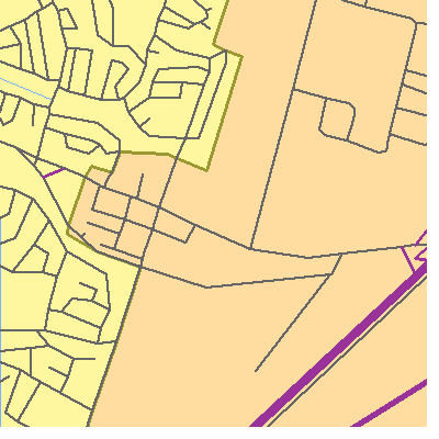 Zip code 08073 close-up map