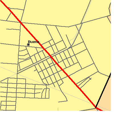 Zip code 08326 close-up map