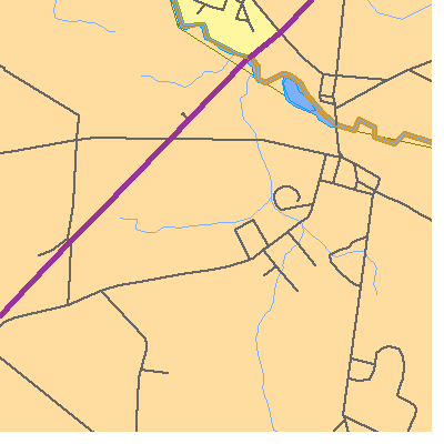 Zip code 08515 close-up map